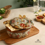 Load image into Gallery viewer, Mango Wood Roti Box -Rose Garden