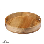Load image into Gallery viewer, Mango Wood Round Tray - Natural