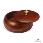 Load image into Gallery viewer, Mango Wood Roti Box - Walnut Gold