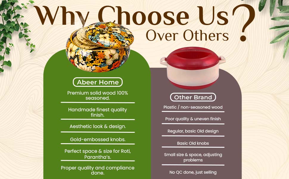 Mango Wood Roti Box - Amaryllis