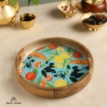 Load image into Gallery viewer, Mango Wood Round Tray- Fruit Valley