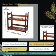 Mango Wood - Shelf Organiser