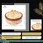 Load image into Gallery viewer, Mango wood Roti Box -Peach Floral