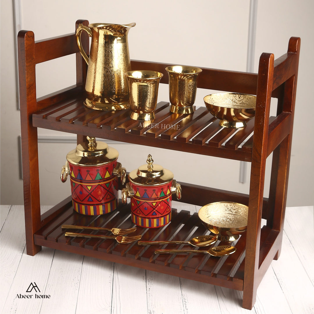 Mango Wood - Shelf Organiser