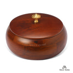 Load image into Gallery viewer, Mango Wood Roti Box - Walnut Gold