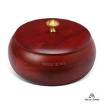 Load image into Gallery viewer, Mango Wood Roti Box -Mahogany Gold