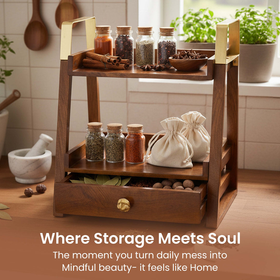 Mango Wood - Draw Organiser-2