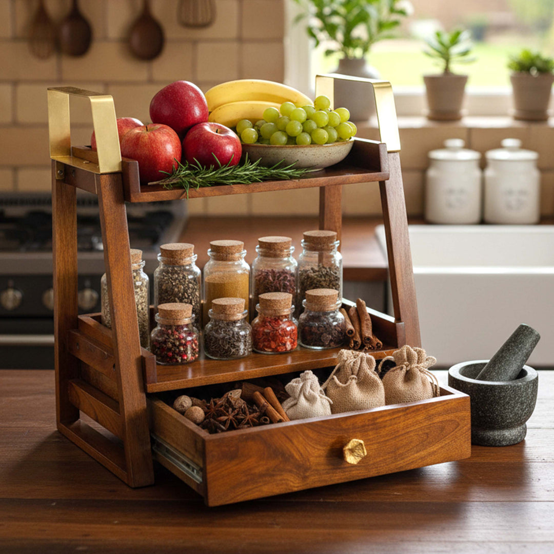 Mango Wood - Draw Organiser-2