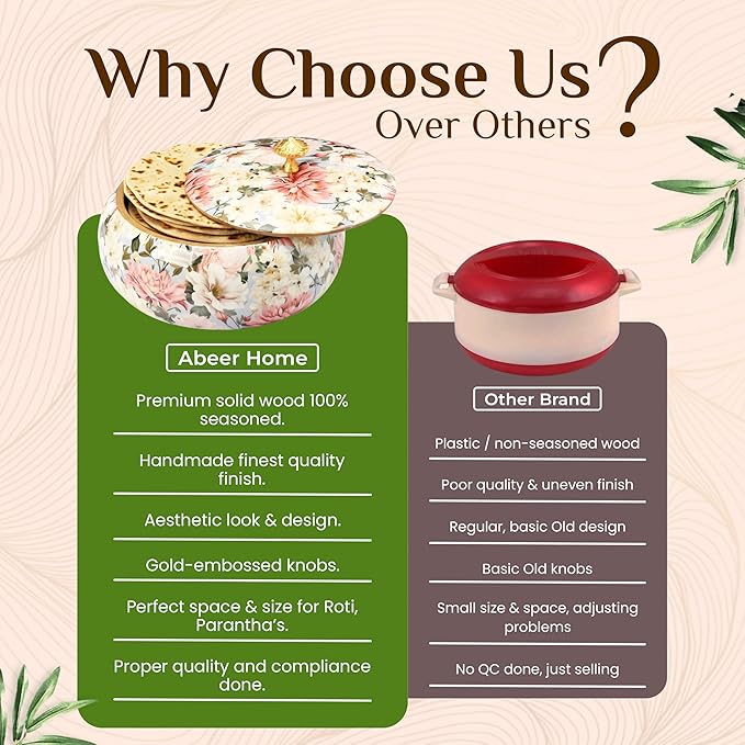 Mango Wood Roti Box-Azalea